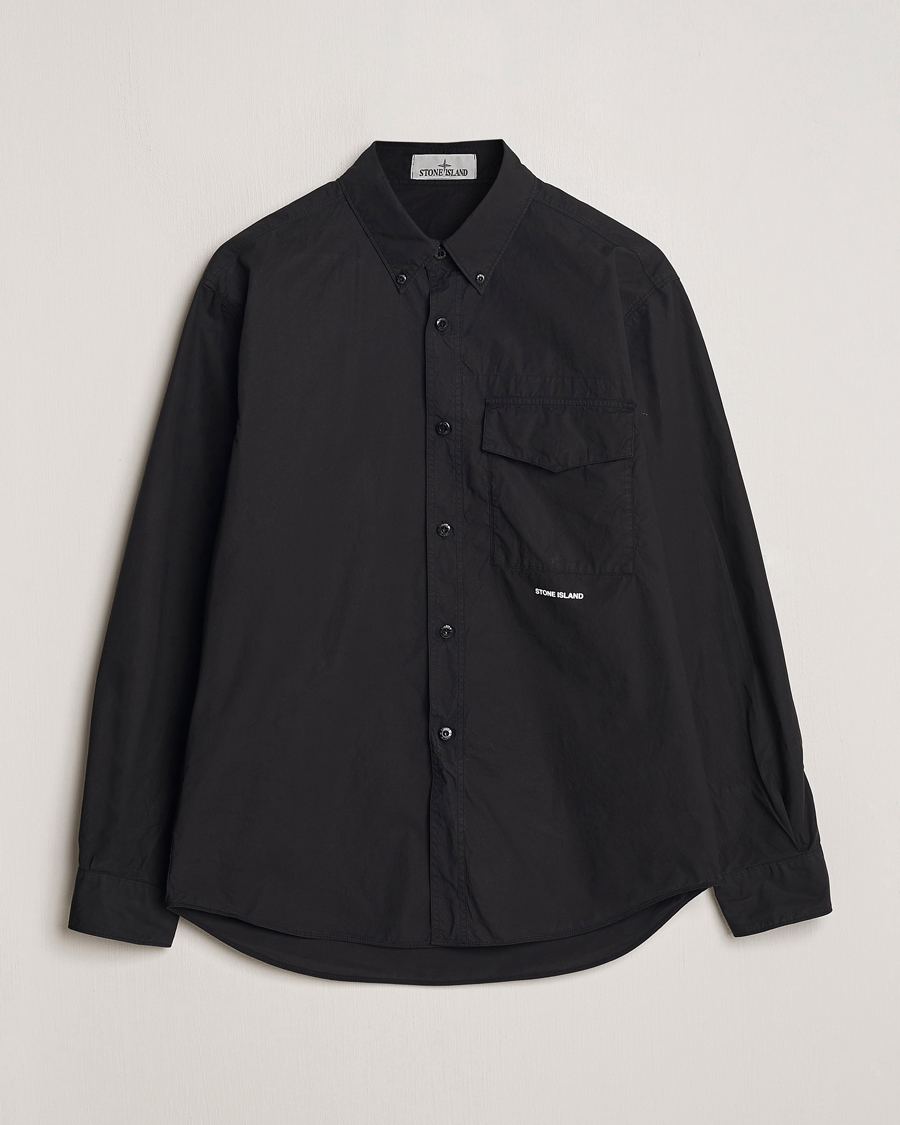 Herre | Skjorter | Stone Island | Light Cotton Shirt Black