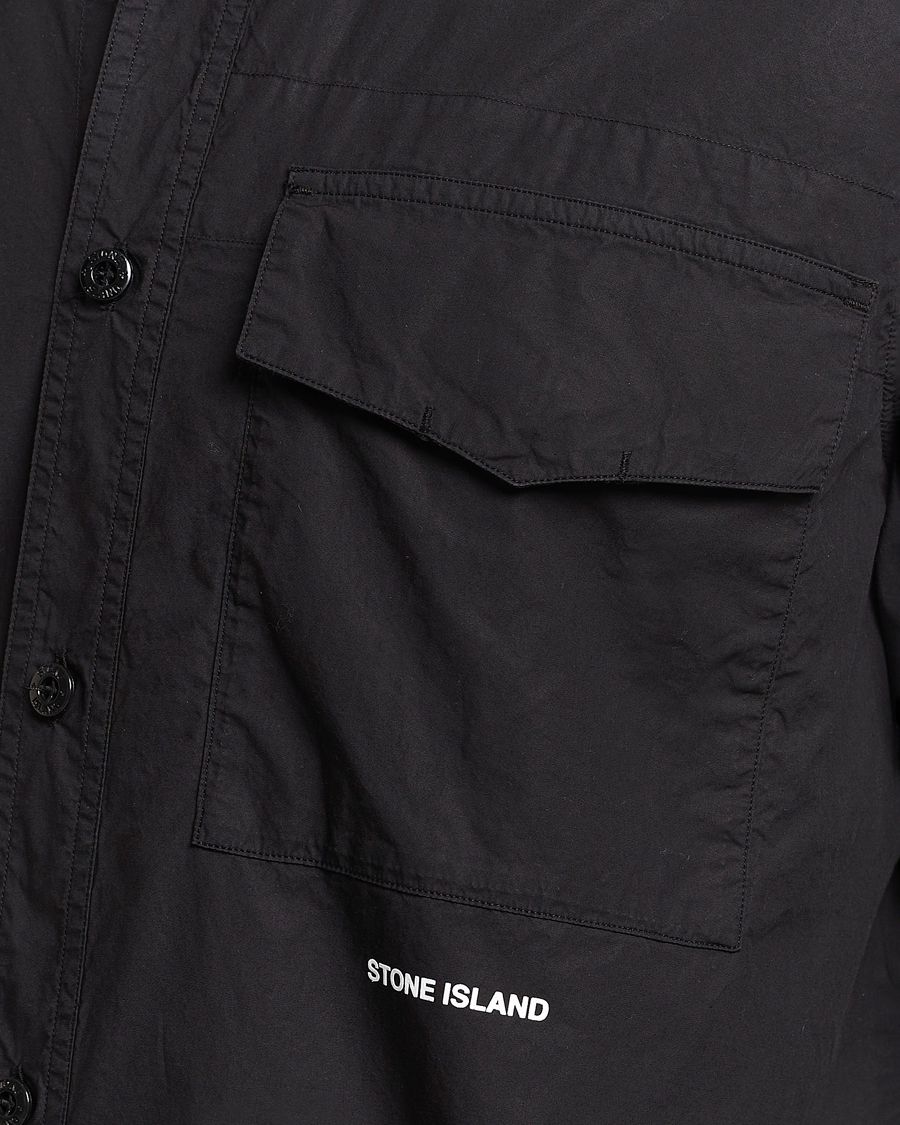Herre | Skjorter | Stone Island | Light Cotton Shirt Black