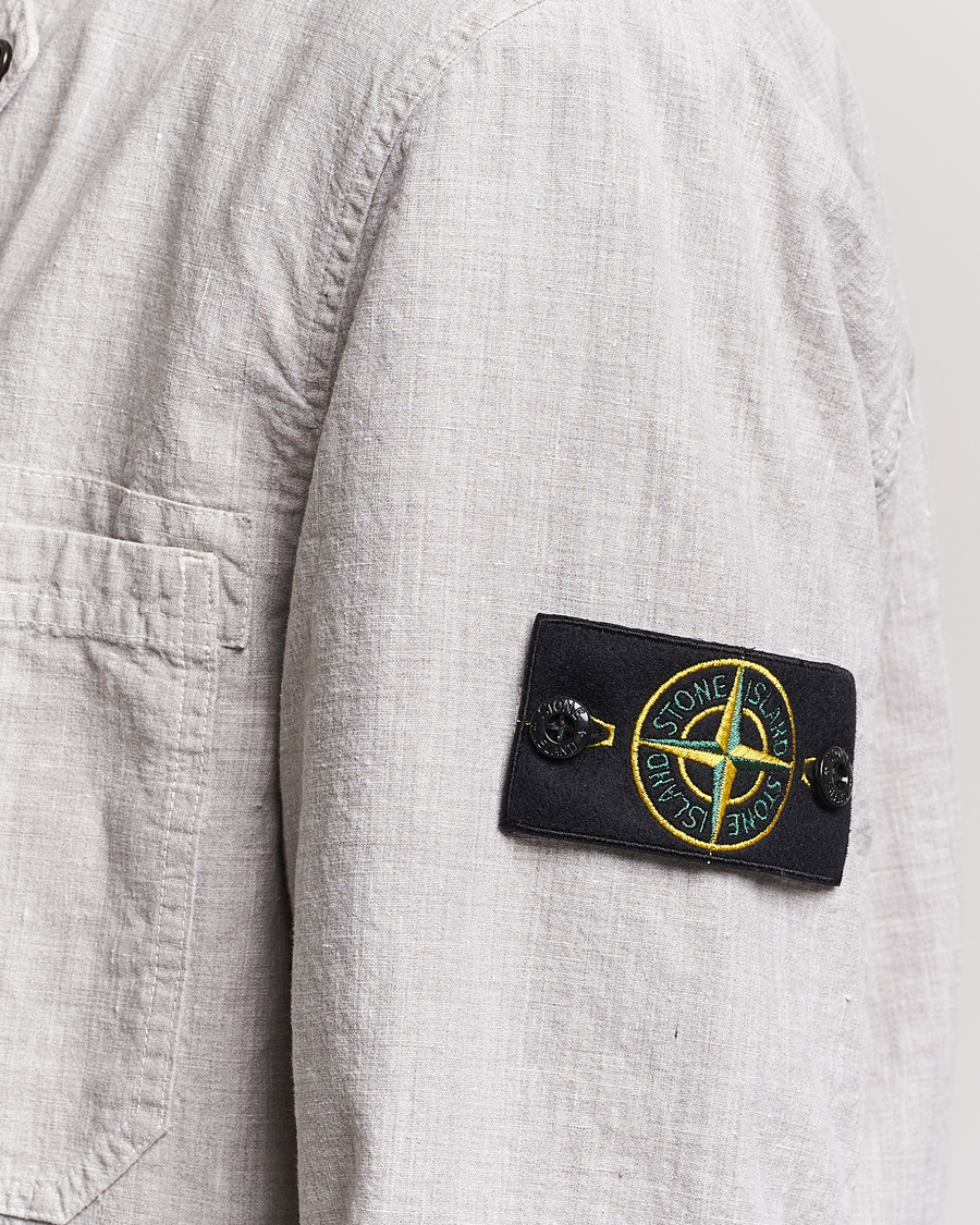 Herre | Dresser | Stone Island | Linen Nylon Relaxed Suit Dove Grey