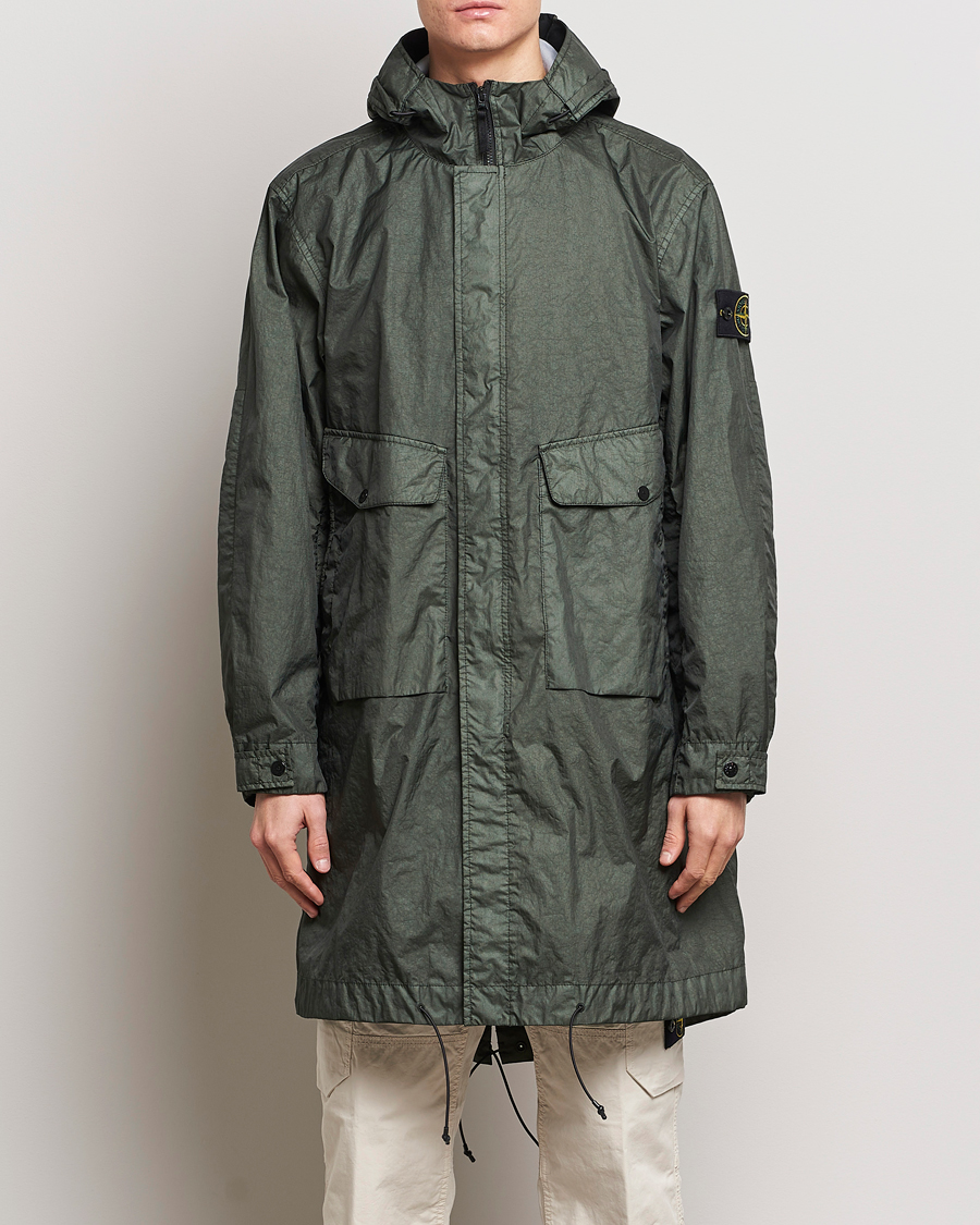 Herre |  | Stone Island | Membrana Fishtail Coat Musk