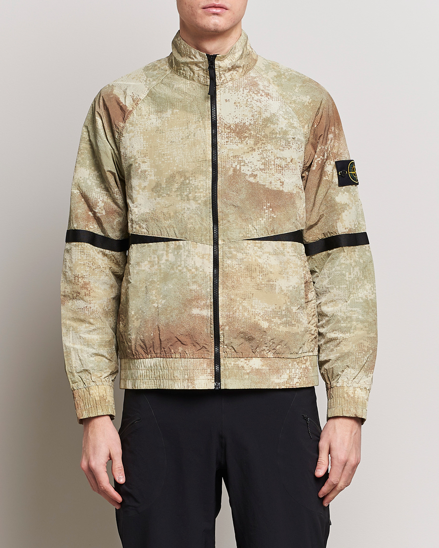 Herre | Jakker | Stone Island | Dissolving Grid Camo Short Jacket Natural Beige