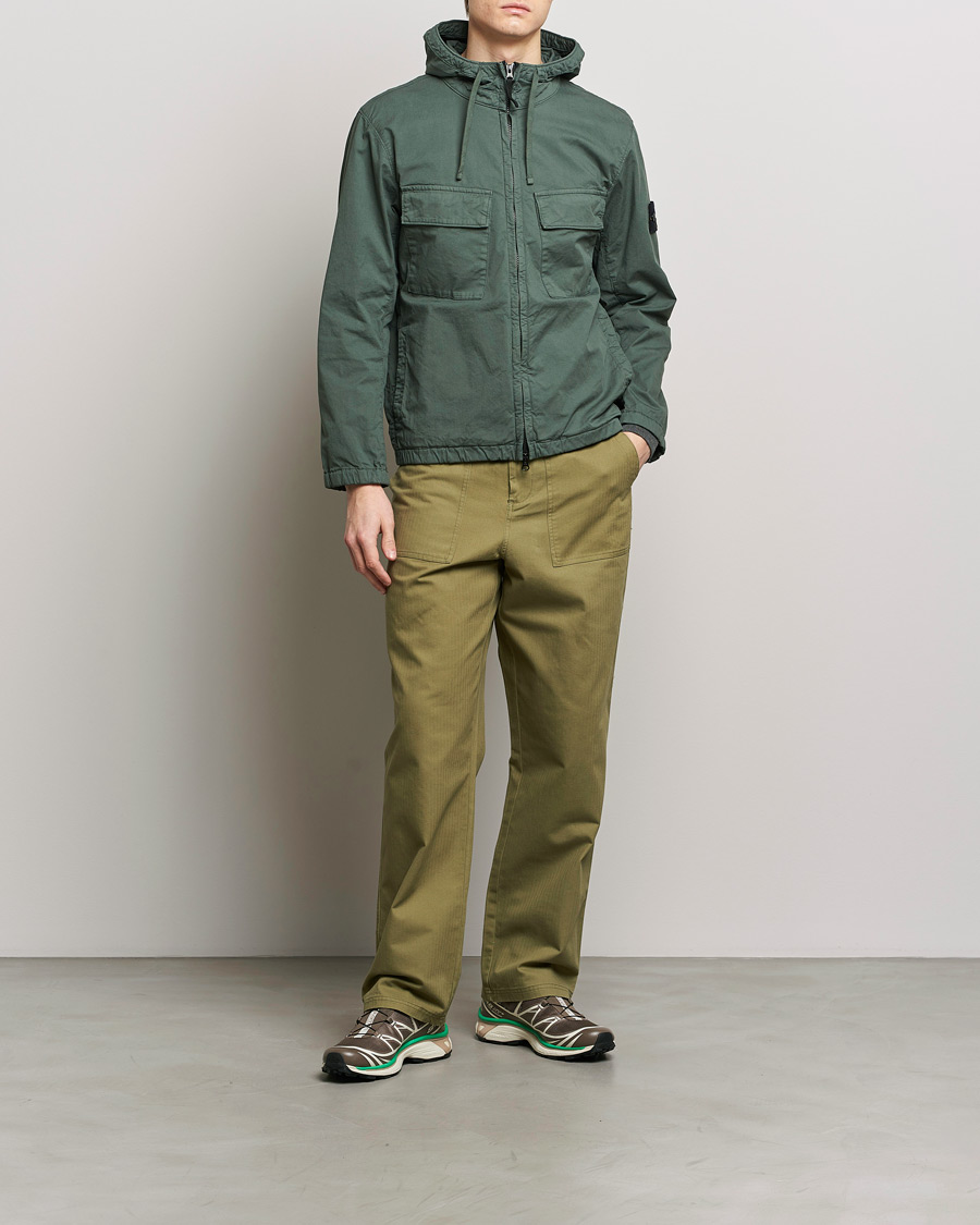 Herre | Jakker | Stone Island | Supima Cotton Hooded Jacket Musk