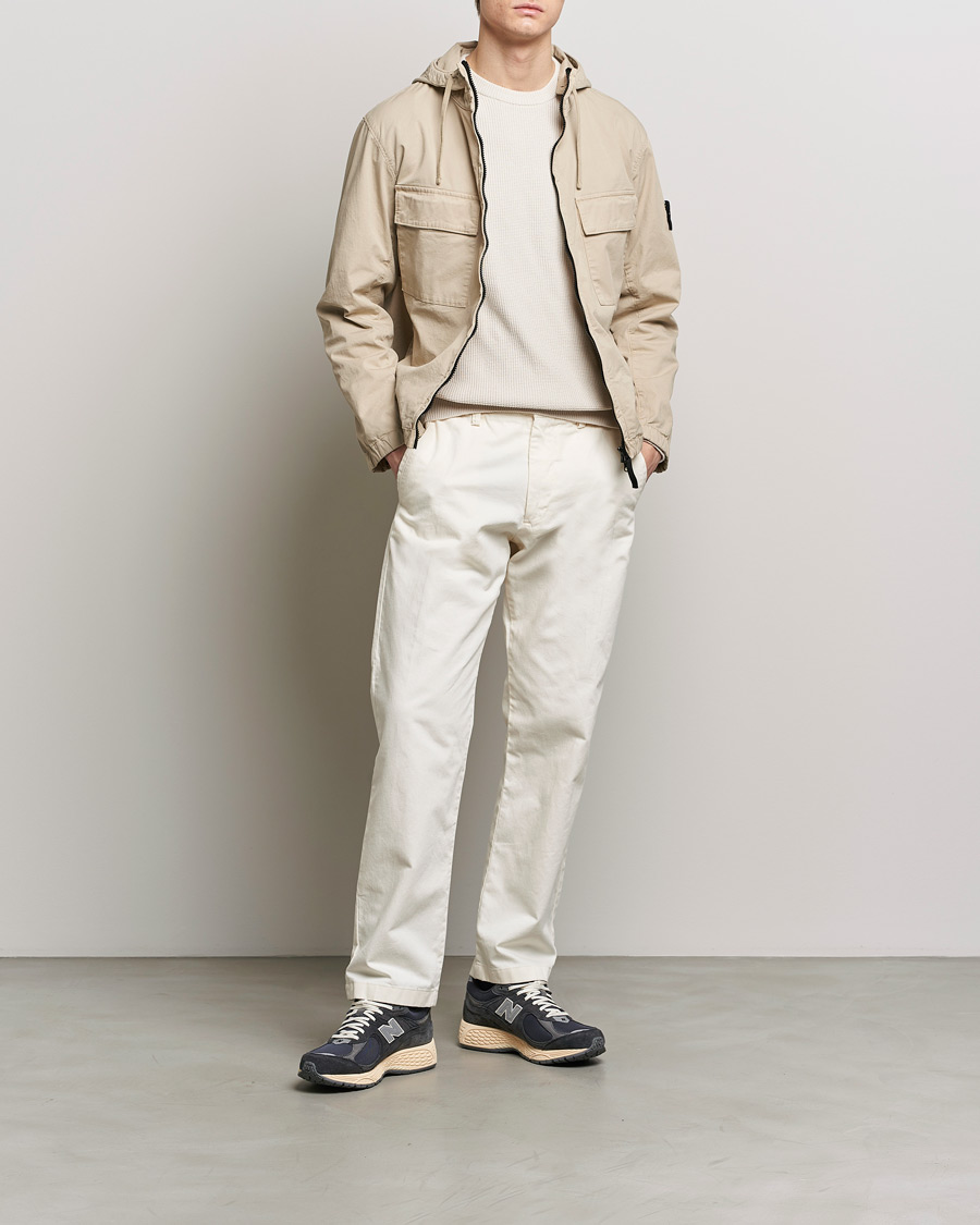 Herre | Jakker | Stone Island | Supima Cotton Hooded Jacket Sand