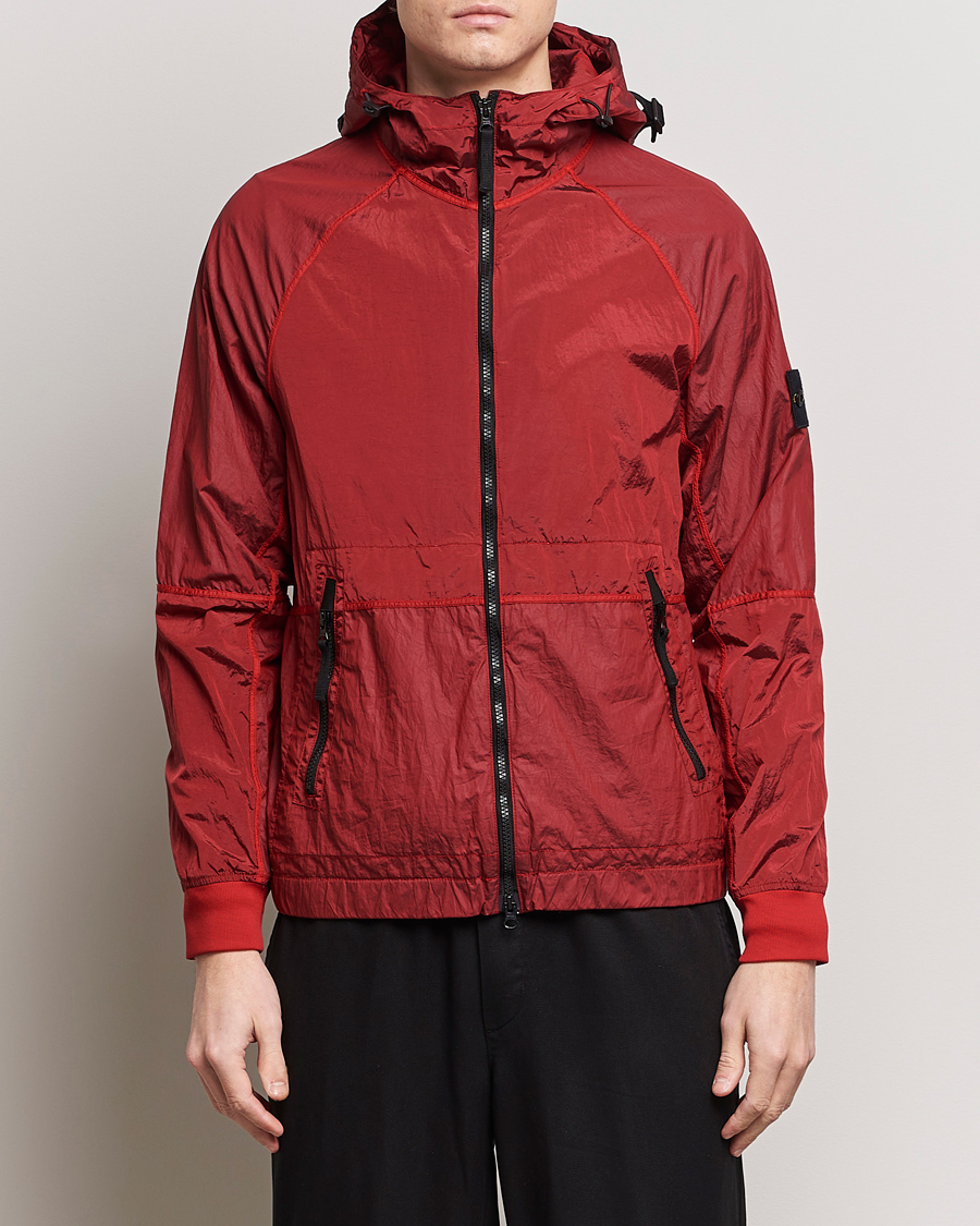 Men | Stone Island | Stone Island | Nylon Metal Hooded Jacket Red