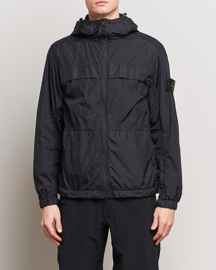 Herre |  | Stone Island | Crinkle Reps Hooded Jacket Black