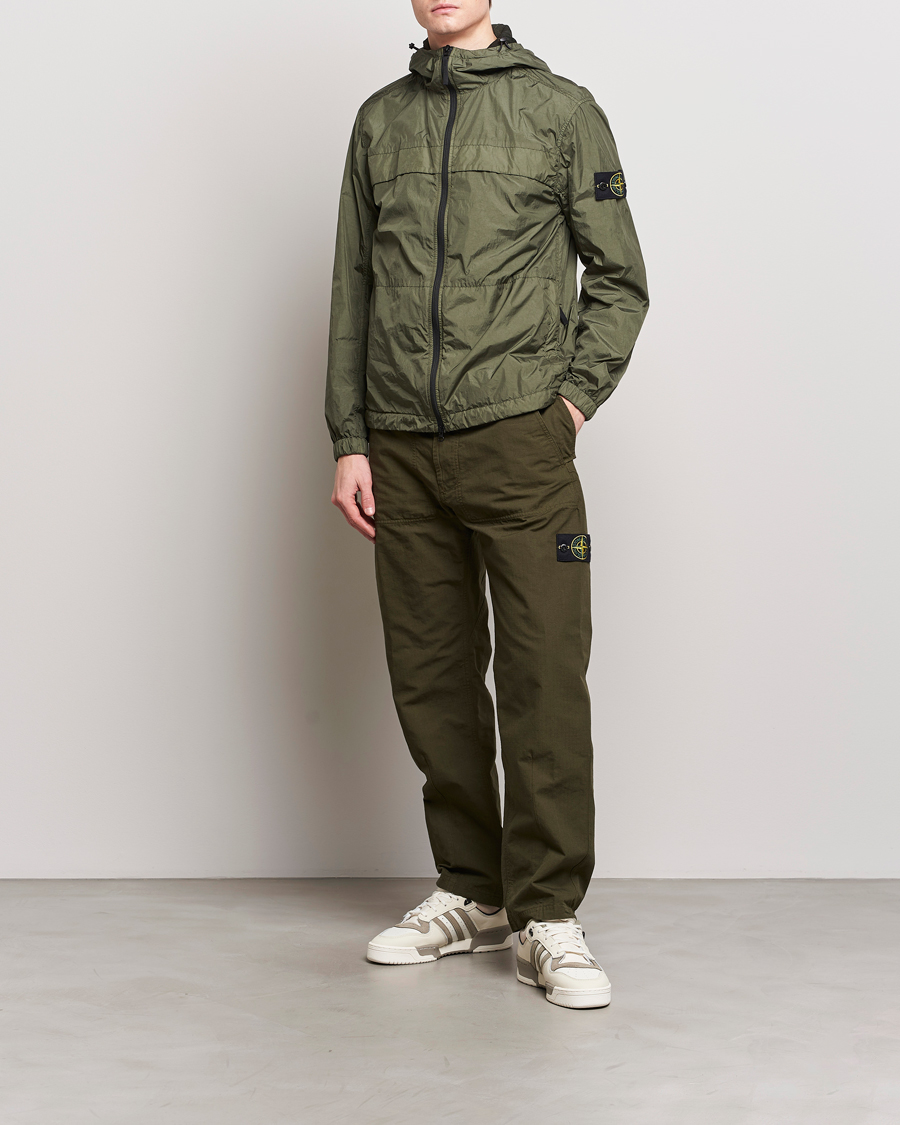 Herre | Jakker | Stone Island | Crinkle Reps Hooded Jacket Musk