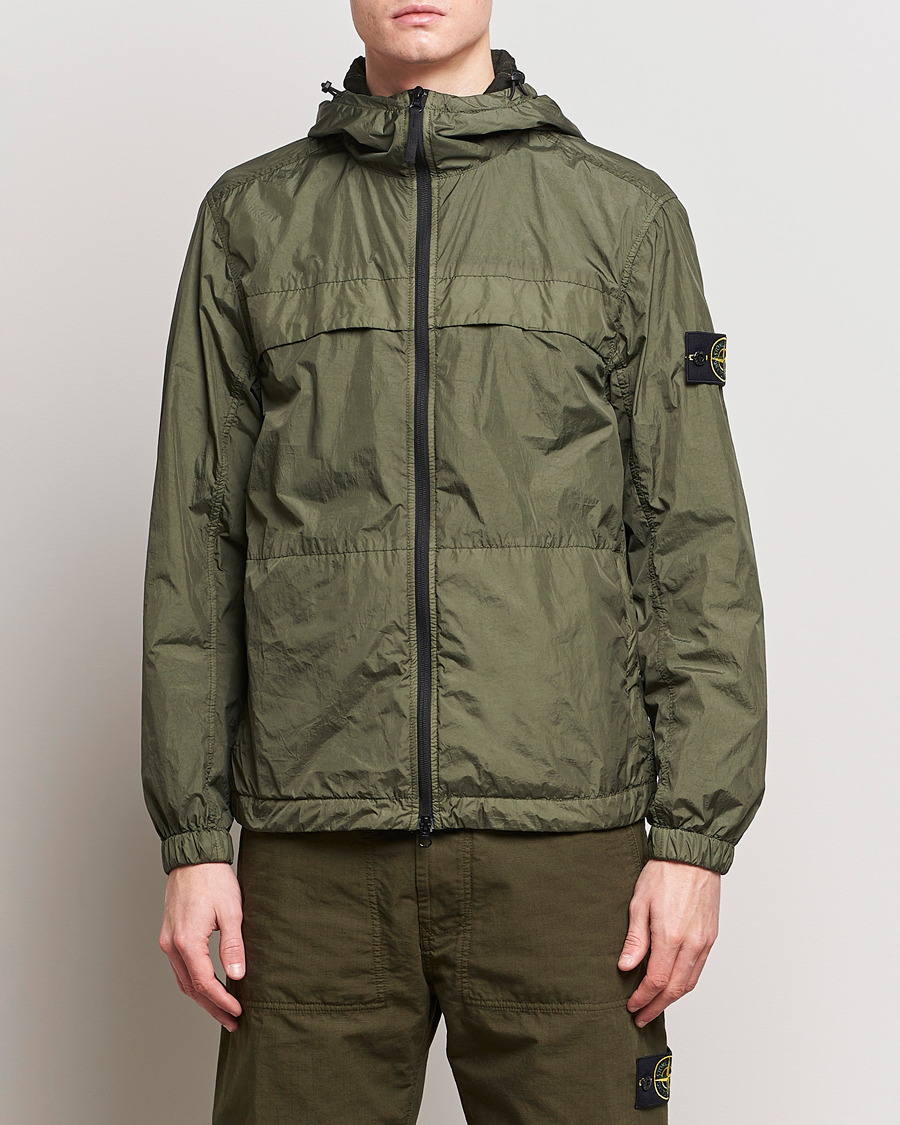 Herre | Jakker | Stone Island | Crinkle Reps Hooded Jacket Musk