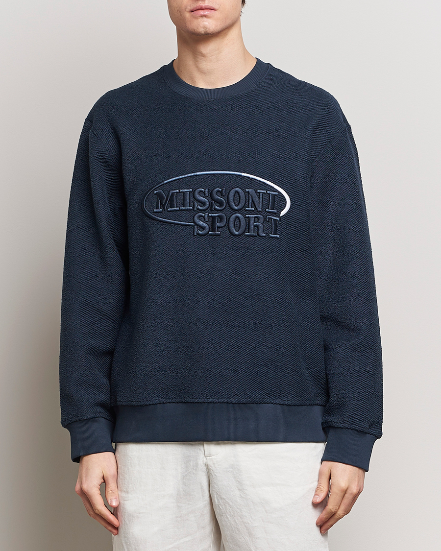 Herr |  | Missoni | SPORT Crewneck Sweatshirt Navy