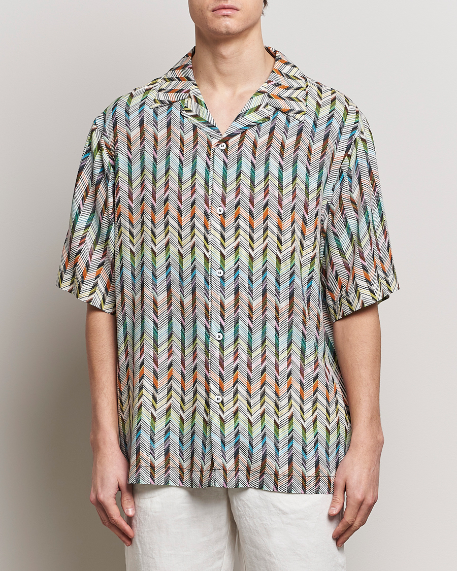 Herre | Missoni | Missoni | SPORT Short Sleeve Shirt White/Multi