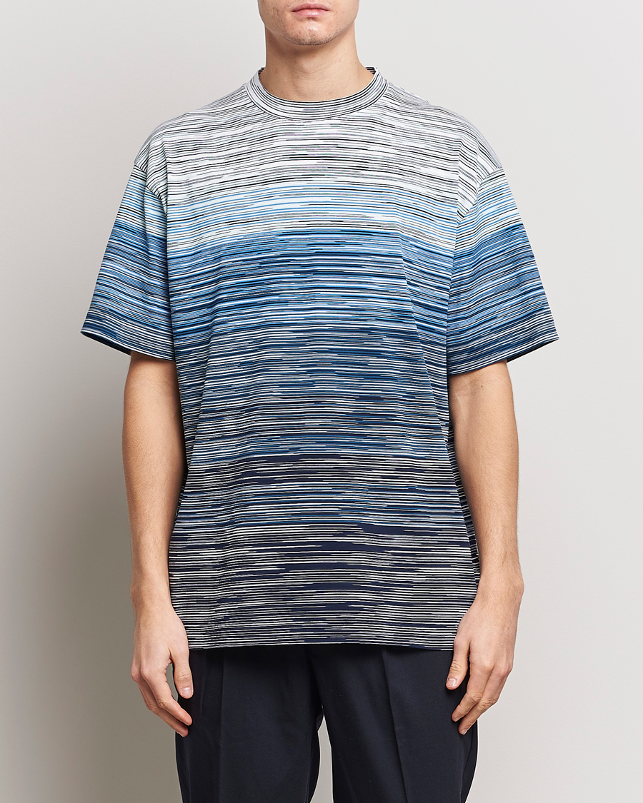 Herre |  | Missoni | Space Dyed T-Shirt Blue
