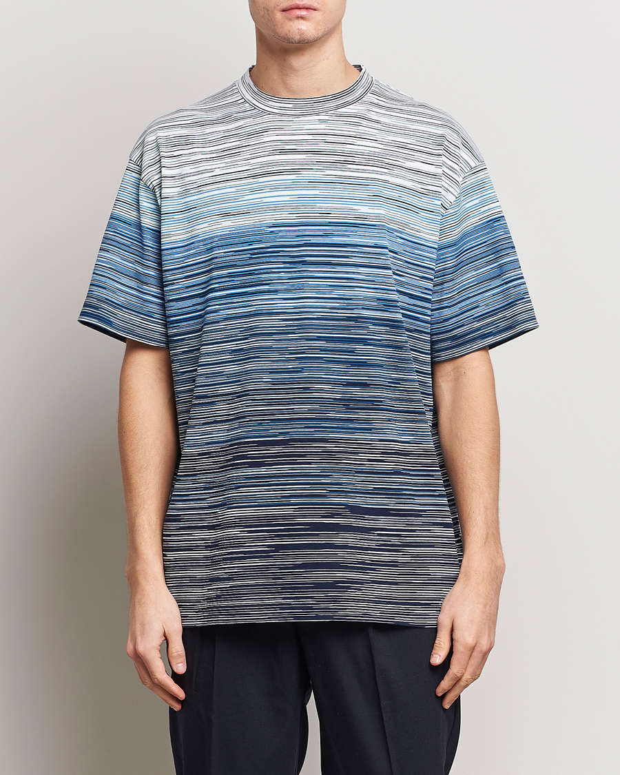 Herre | Italian Department | Missoni | Space Dyed T-Shirt Blue