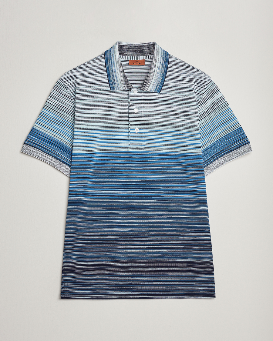 Herre | Pikéer | Missoni | Space Dyed Polo Blue
