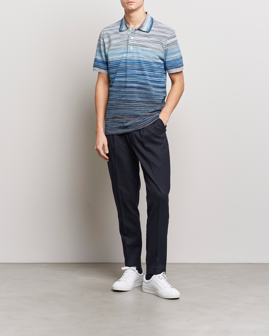 Herre | Pikéer | Missoni | Space Dyed Polo Blue