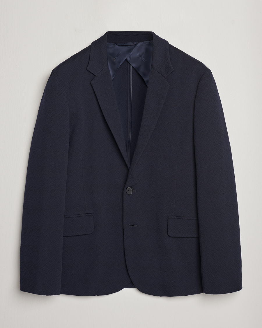 Herre | Dressjakker | Missoni | Chevron Wool Blazer Navy