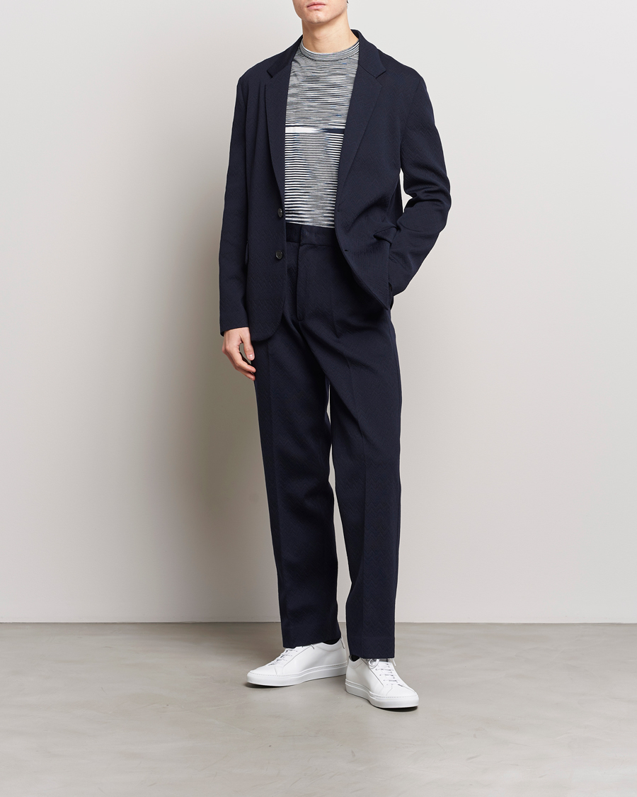 Herre | Dressjakker | Missoni | Chevron Wool Blazer Navy