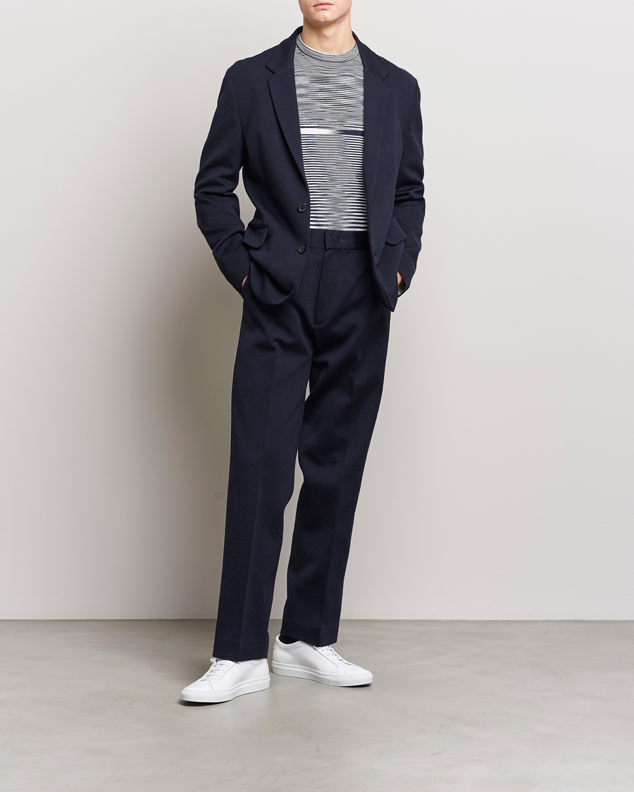 Herre | Bukser | Missoni | Chevron Wool Pants Navy