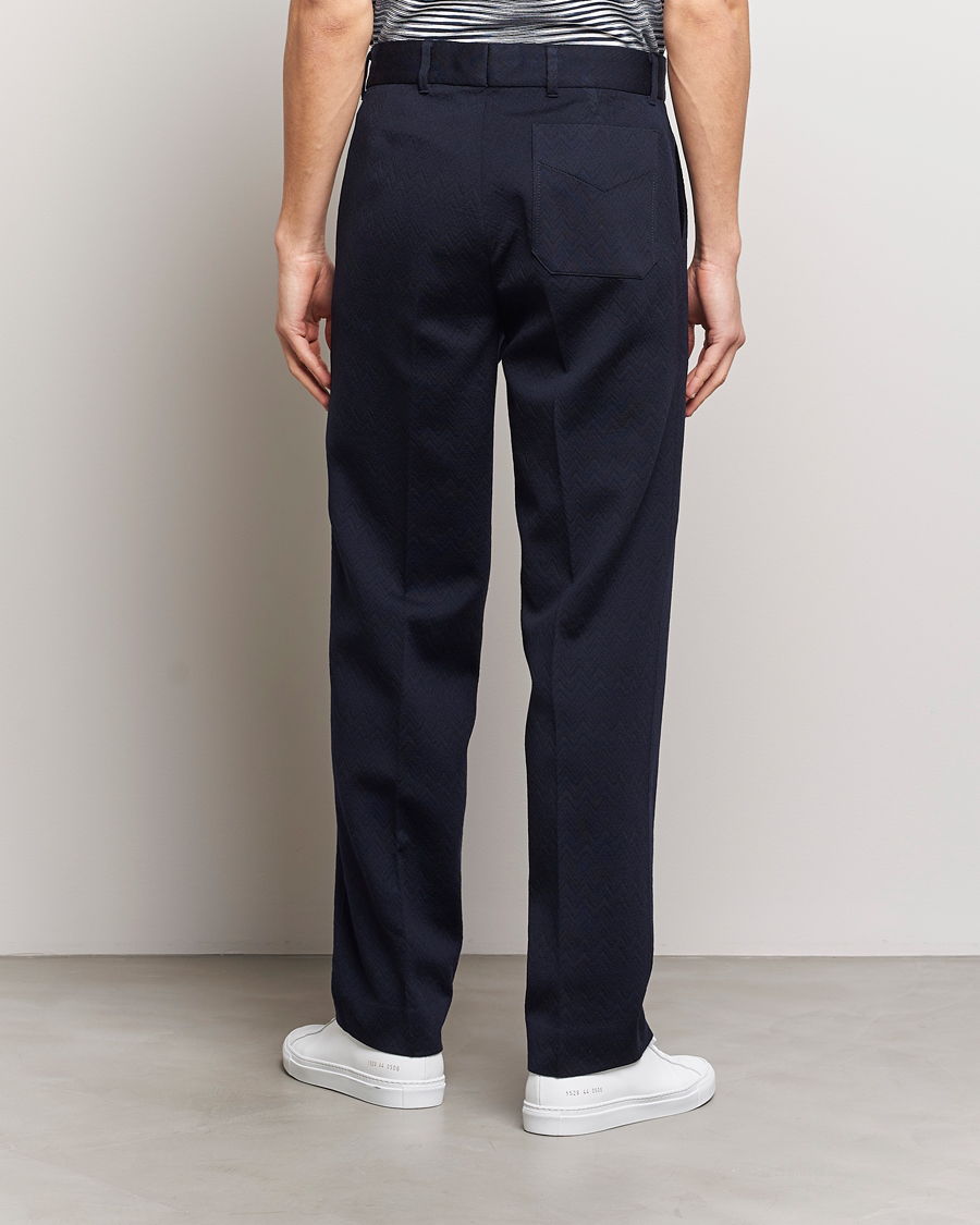 Herre | Bukser | Missoni | Chevron Wool Pants Navy