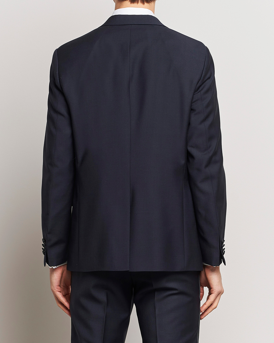 Herre | Dressjakker | Oscar Jacobson | Frampton Wool Tuxedo Blazer Navy