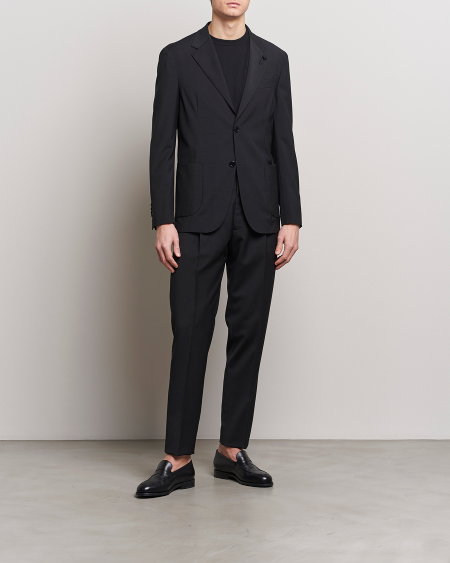 Herre | Todelte dresser | Lardini | Travellers Soft Wool Suit Black