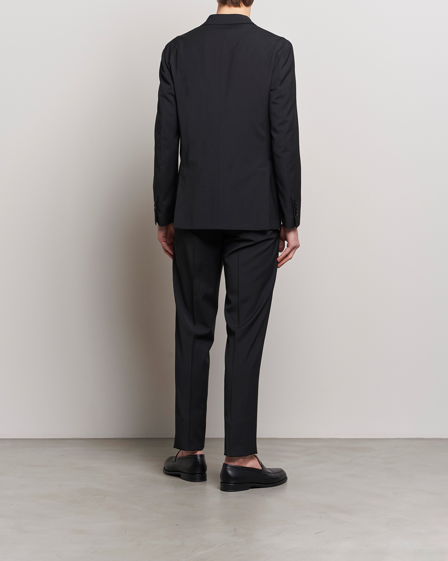 Herre |  | Lardini | Travellers Soft Wool Suit Black