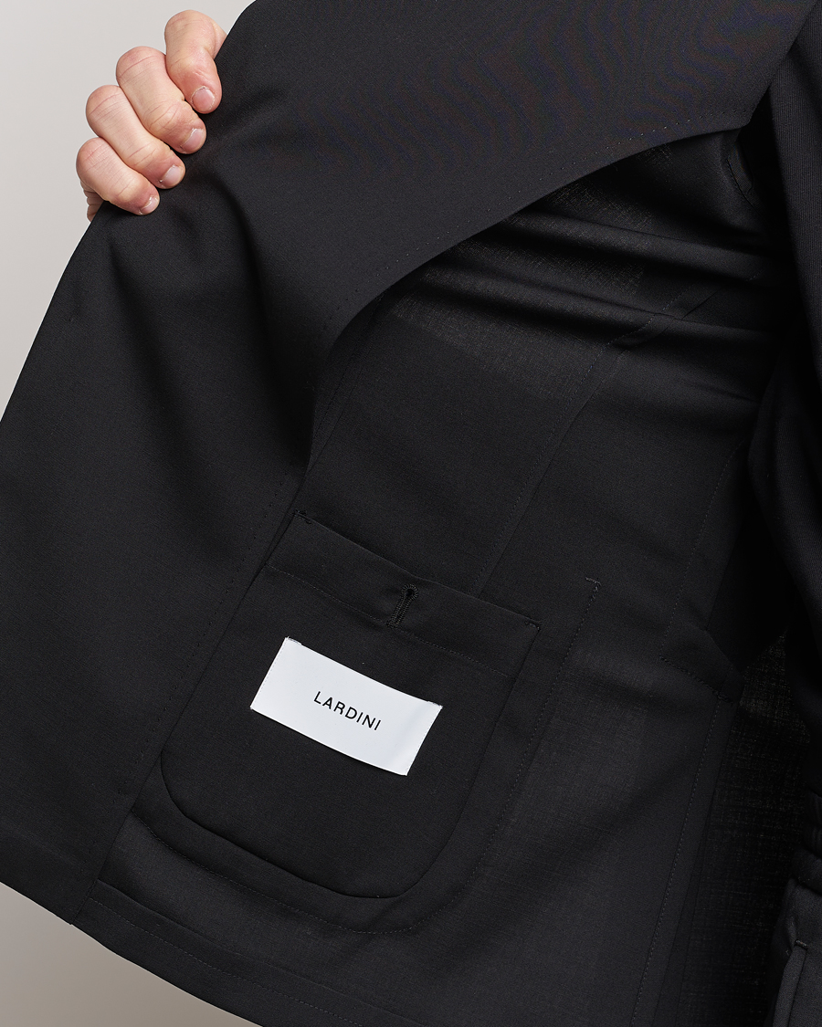 Herre | Dresser | Lardini | Travellers Soft Wool Suit Black
