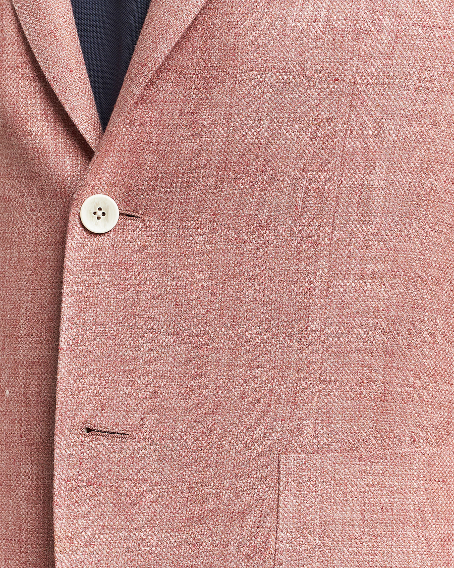 Herre | Dressjakker | Lardini | Wool/Linen Patch Pocket Blazer Soft Red