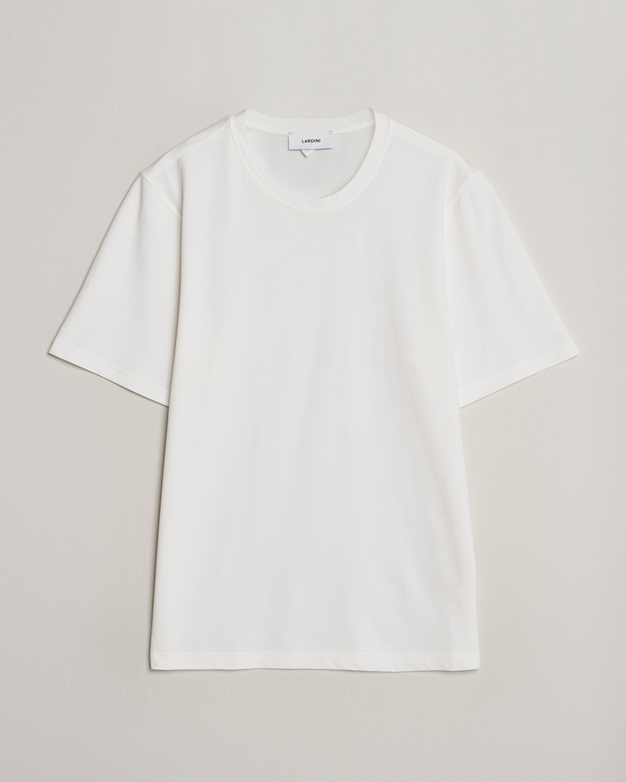Herre | T-Shirts | Lardini | Ice Cotton T-Shirt White
