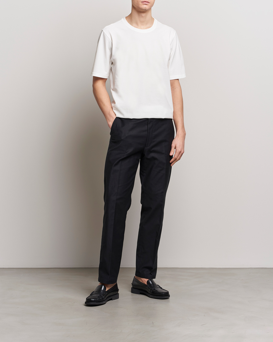 Herre | T-Shirts | Lardini | Ice Cotton T-Shirt White