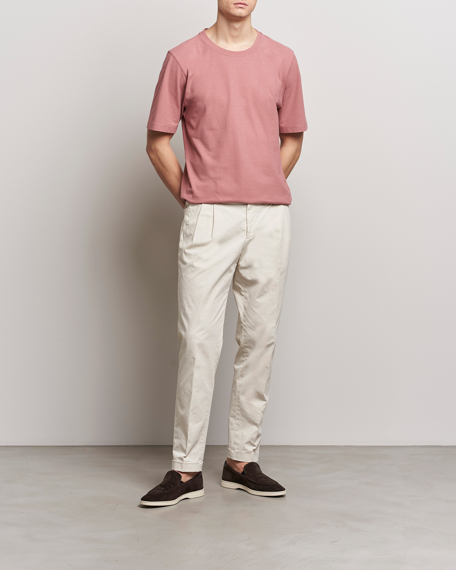 Herre | T-Shirts | Lardini | Ice Cotton T-Shirt Pink