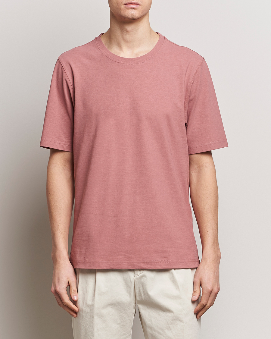 Herre | Klær | Lardini | Ice Cotton T-Shirt Pink
