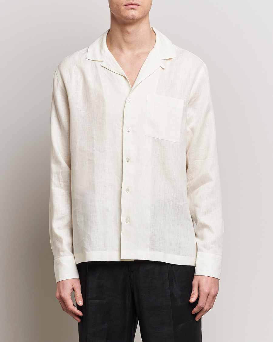 Herre |  | Lardini | Klop Linen Shirt Off White