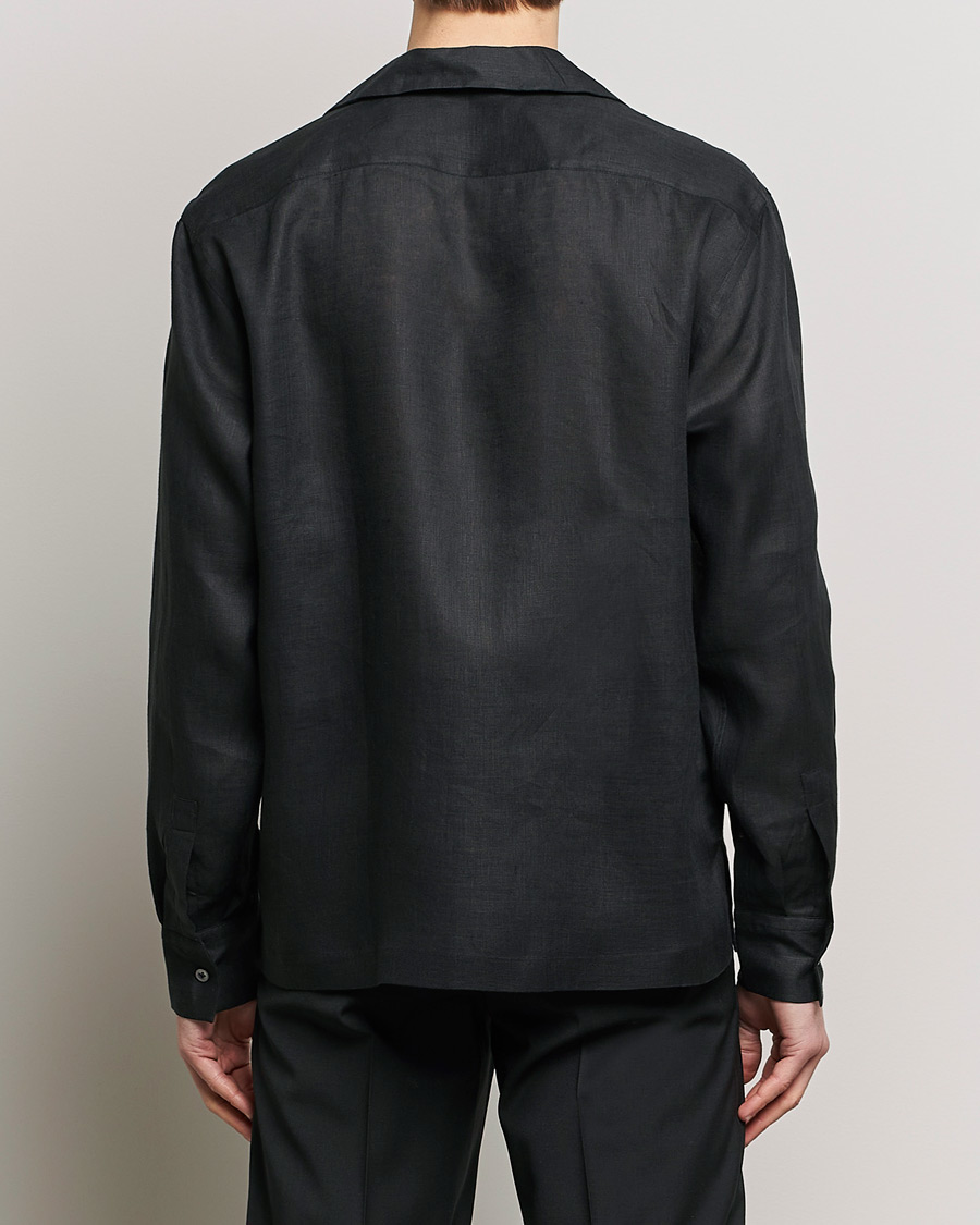 Herre | Skjorter | Lardini | Klop Linen Shirt Black