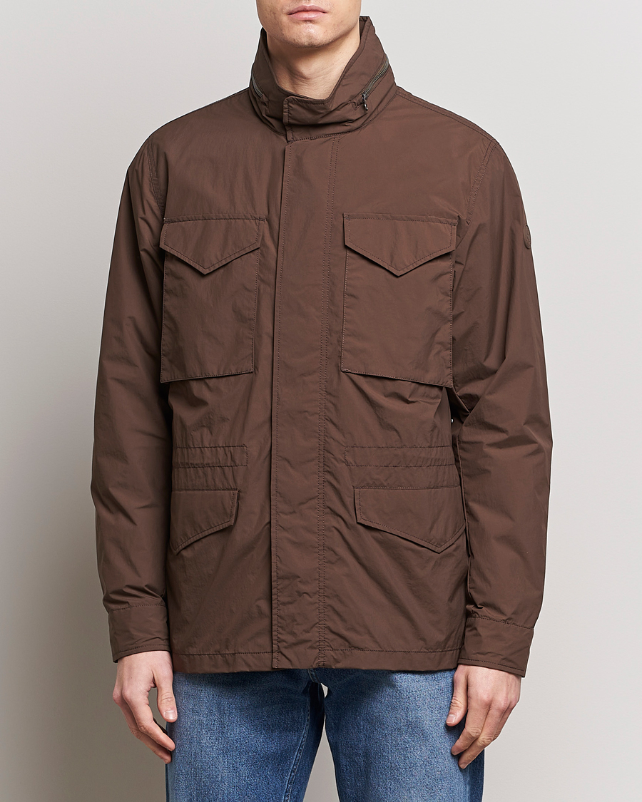 Herre | Salg | Save The Duck | Mako Water Repellent Nylon Field Jacket Soil Brown