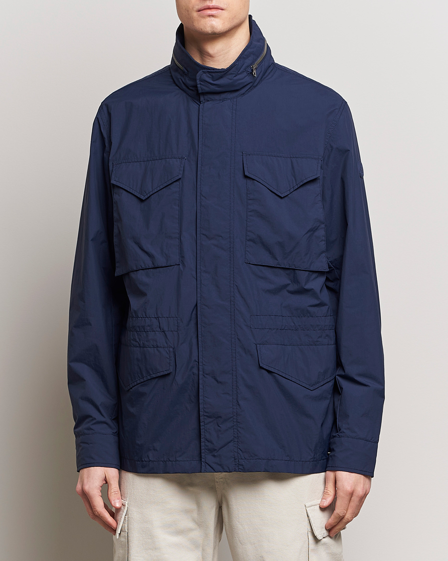 Herre | Salg | Save The Duck | Mako Water Repellent Nylon Field Jacket Navy Blue