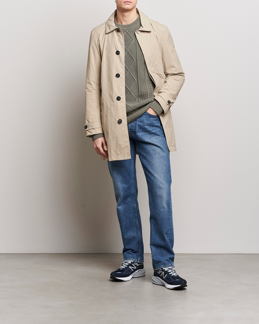 Herre | Jakker | Save The Duck | Rhys Water Repellent Nylon Coat Stone Beige