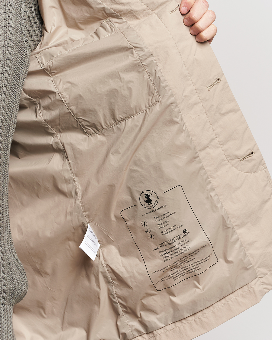 Herre | Jakker | Save The Duck | Rhys Water Repellent Nylon Coat Stone Beige