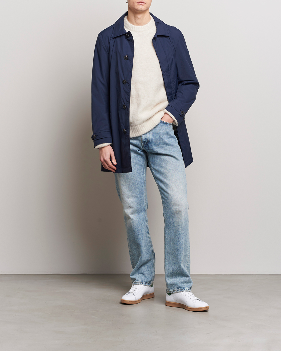Herre | Jakker | Save The Duck | Rhys Water Repellent Nylon Coat Navy Blue