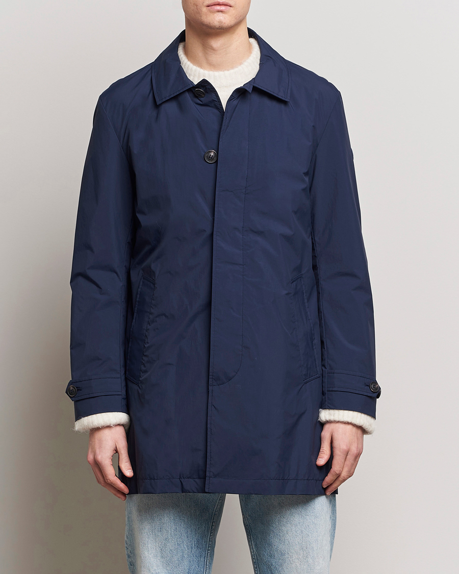 Herre | Klassiske jakker | Save The Duck | Rhys Water Repellent Nylon Coat Navy Blue