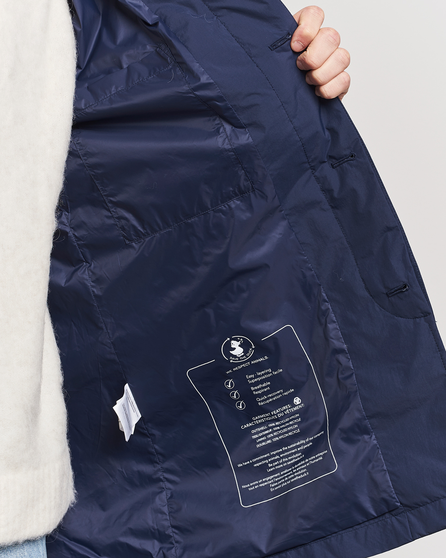 Herre | Jakker | Save The Duck | Rhys Water Repellent Nylon Coat Navy Blue