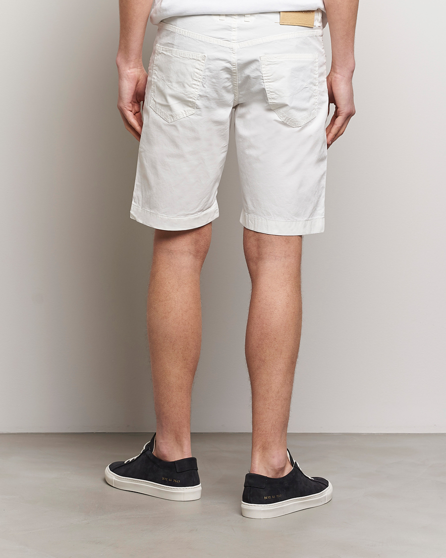 Herre | Shorts | Jacob Cohën | Nicolas Cotton Gabardine Shorts White