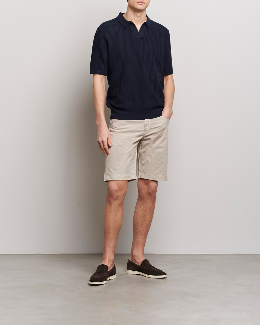 Herre | Shorts | Jacob Cohën | Nicolas Cotton Gabardine Shorts Beige