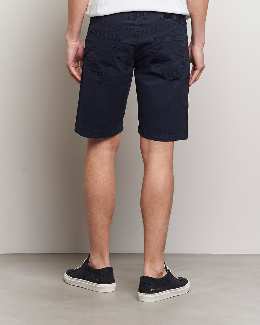 Herre | Shorts | Jacob Cohën | Nicolas Cotton Gabardine Shorts Navy
