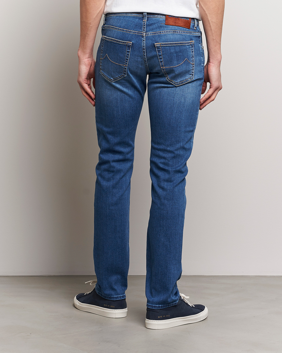 Herre | Jeans | Jacob Cohën | Nick Slim Fit Stretch Jeans Mid Blue