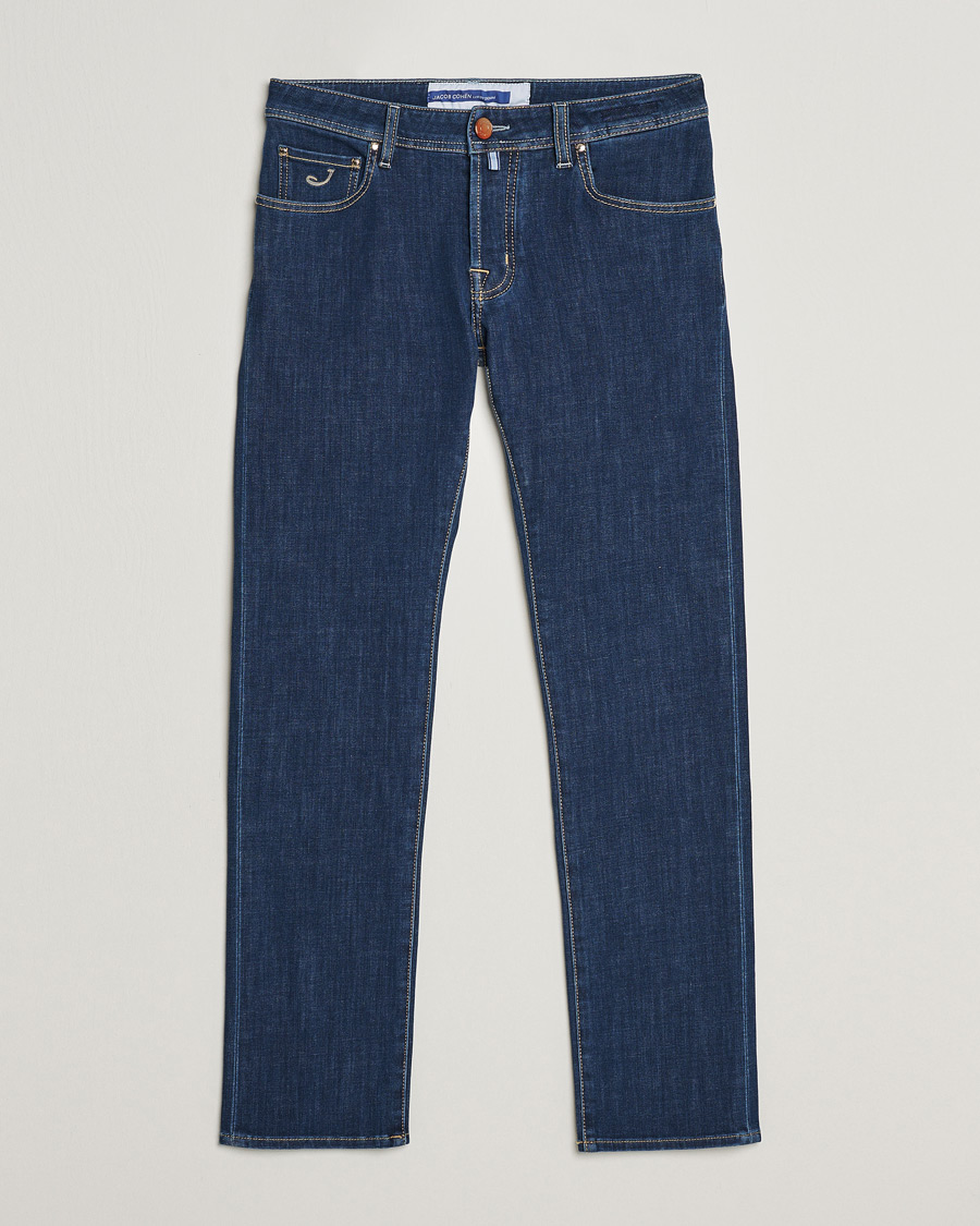Herre | Jeans | Jacob Cohën | Nick Slim Fit Dual Stretch Jeans Dark Blue