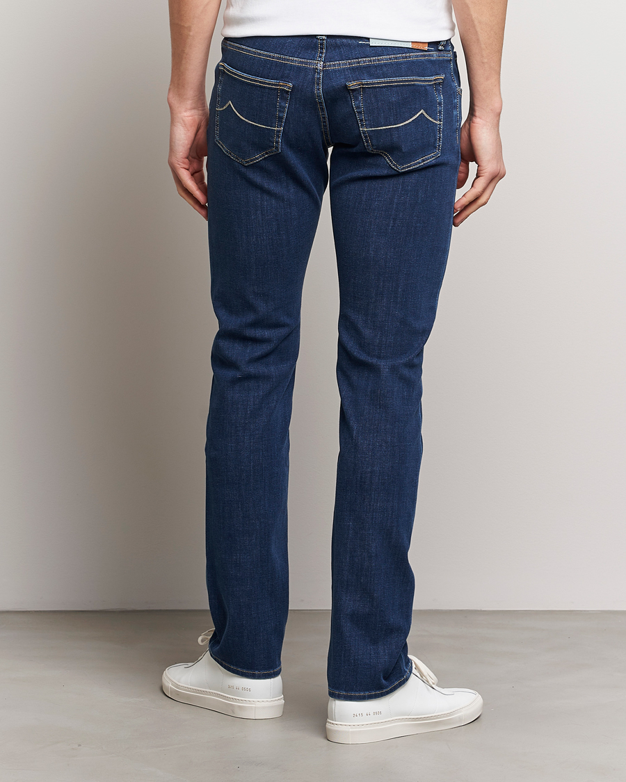 Herre | Jeans | Jacob Cohën | Nick Slim Fit Dual Stretch Jeans Dark Blue