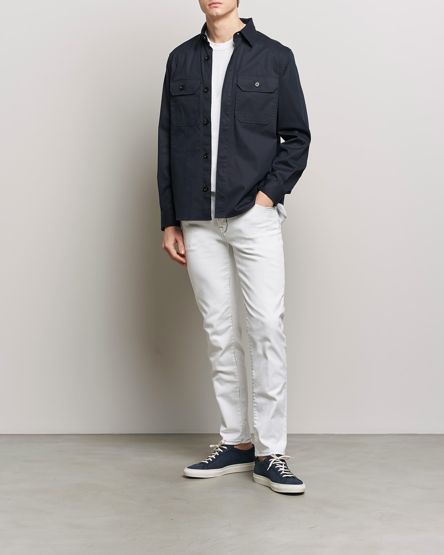 Herre | Jeans | Jacob Cohën | Scott Portofino Slim Fit Stretch Jeans White