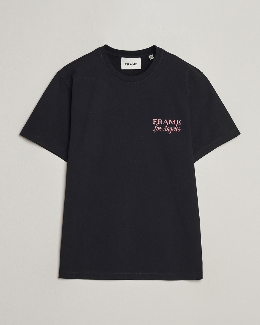 Herre | T-Shirts | FRAME | LA Logo T-Shirt Black