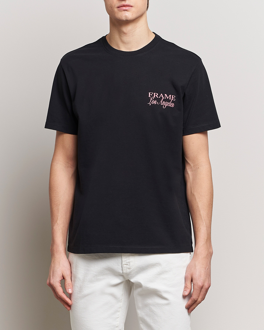 Herre | FRAME | FRAME | LA Logo T-Shirt Black