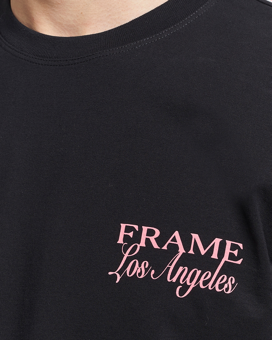 Herre | T-Shirts | FRAME | LA Logo T-Shirt Black