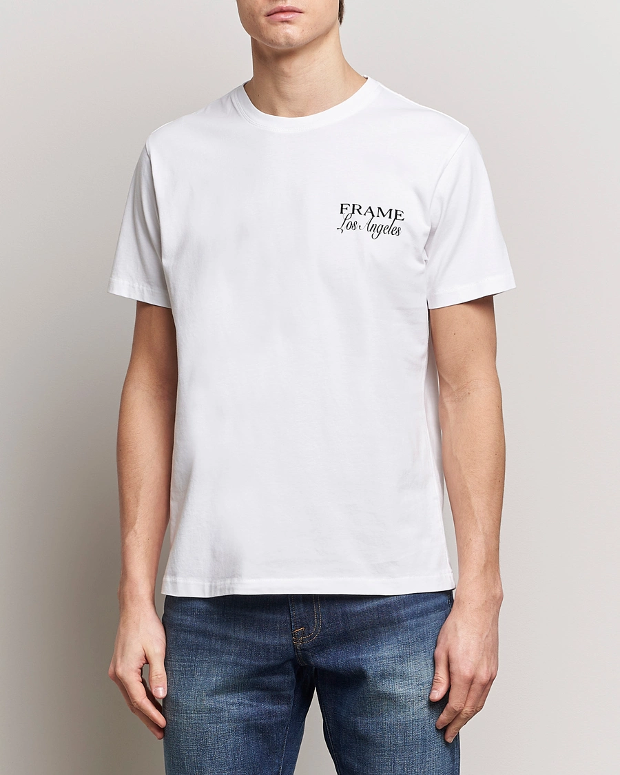 Herre | FRAME | FRAME | LA Logo T-Shirt White